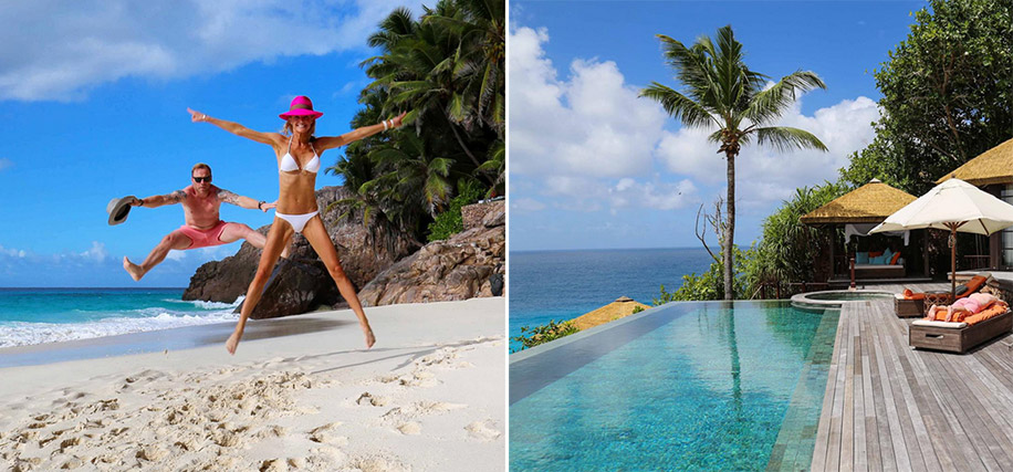 Ronan Keating and Storm Uechtritz - Honeymoon in Seychelles