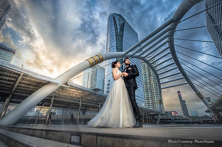 Darshana and Pankaj's trendy post-wedding shoot in Thailand