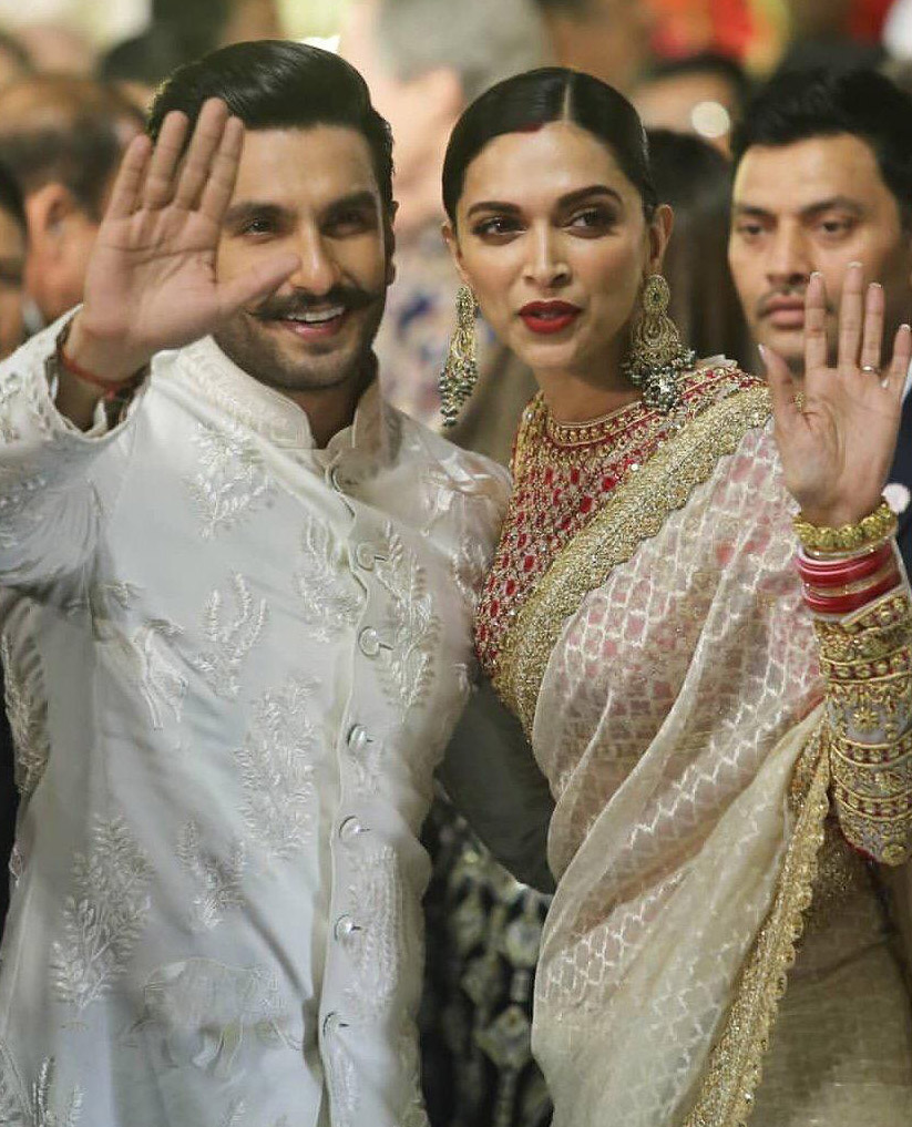 Deepika and Ranveer at Isha Ambani and Anand piramal's Wedding