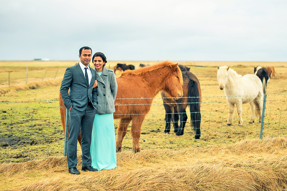 Dipti and Yogi’s adventurous post wedding photoshoot in Nordic Heaven!