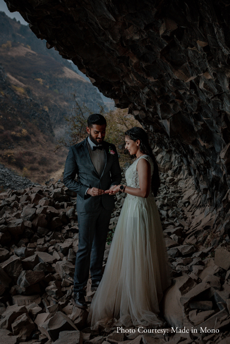 Travel Bloggers Rebecca and Gowtham’s Stunning Pre-Wedding Shoot in Rugged Armenia