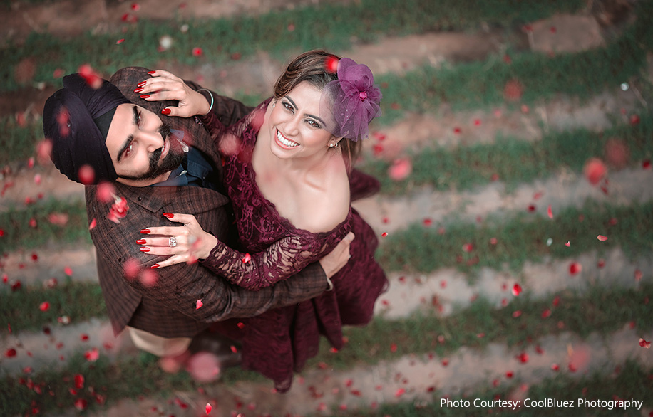 Jaspreet and Ghunjeet Paint The Frames Of Their Pre-Wedding Photoshoot With Colors Of Their Love