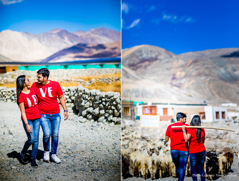 Jinisha and Romil’s cinematic photoshoot in Ladakh