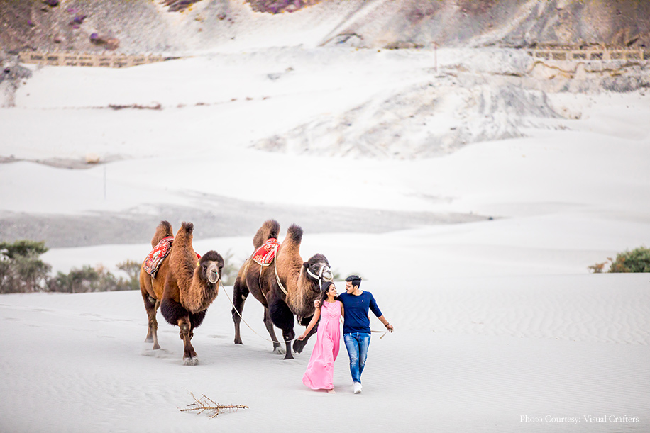 Jinisha and Romil’s cinematic photoshoot in Ladakh