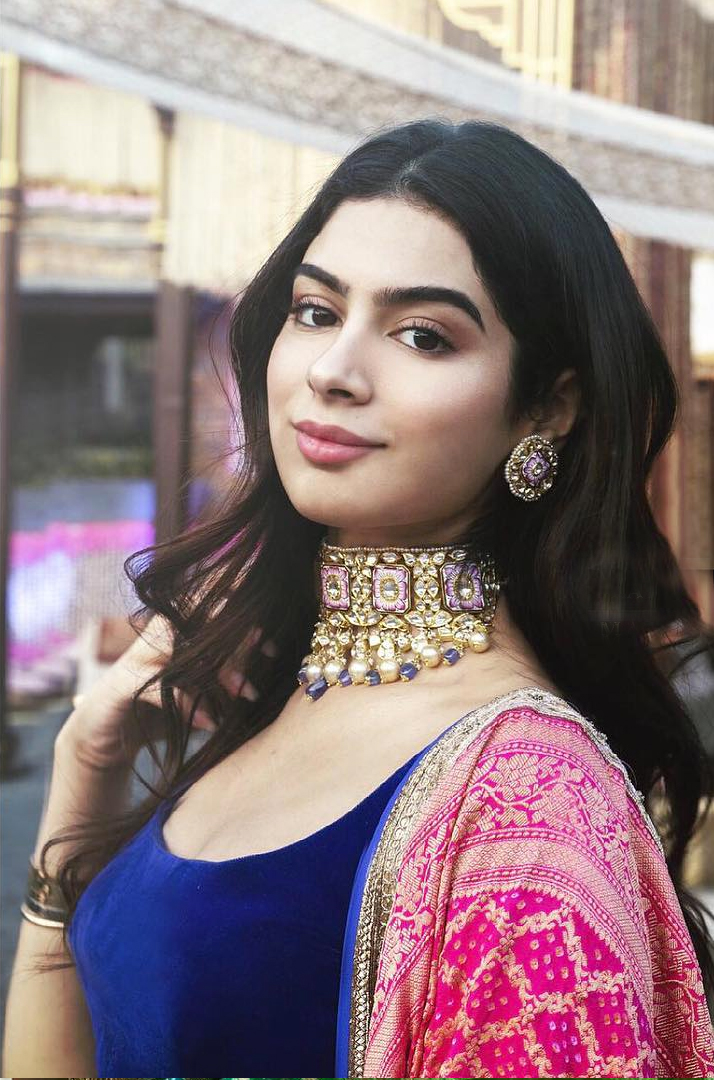 Khushi Kapoor in Manish Malhotra Creation at Isha Ambani's pre-wedding celebrations