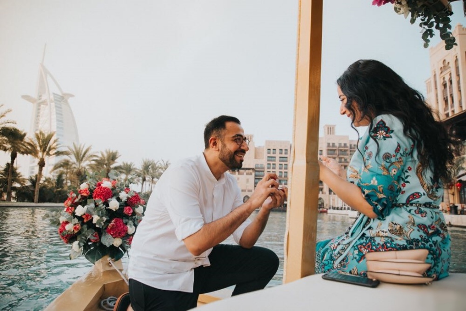 Wedding Proposal at Madinat Jumeirah Resort Dubai