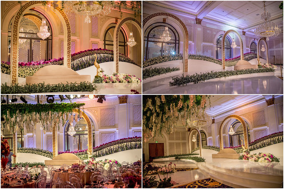 Decor by Event Chic Designs at Hotel Palazzo Versace Dubai