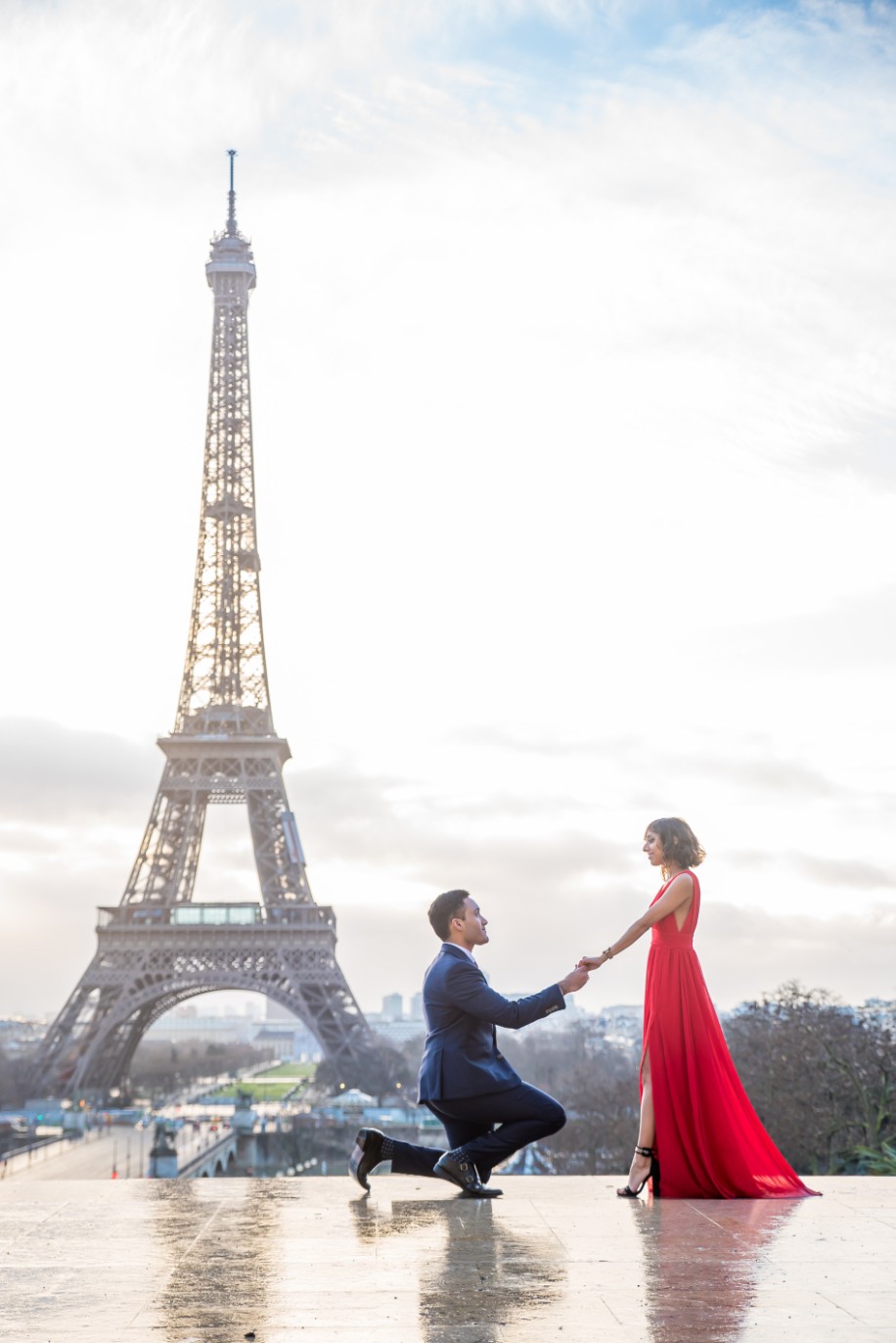 Paruul and Stevens Wedding Proposal in Paris