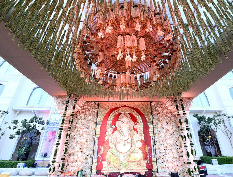 This traditional wedding in Jaipur inspired by the temples of South India was brought to life by Celebrations.