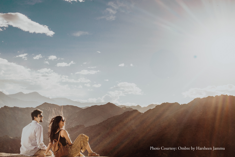 Drama and romance come together in this pre-wedding shoot in lovely Ladakh