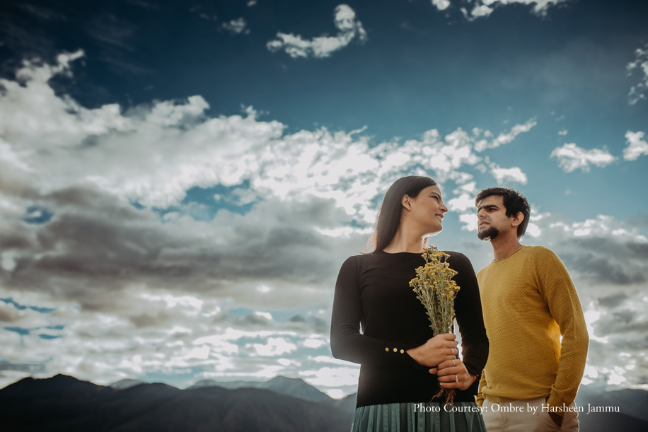 Drama and romance come together in this pre-wedding shoot in lovely Ladakh