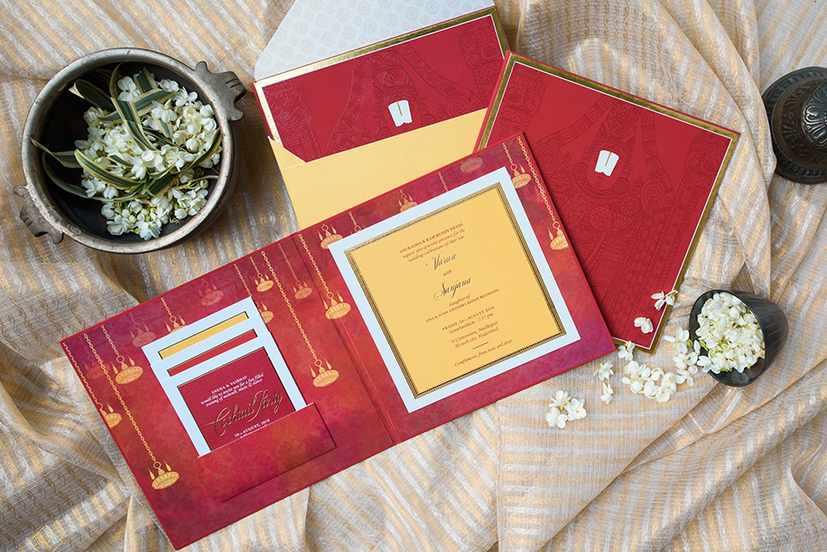 Enter the world of bespoke wedding invitations by Radhika Pitti Studio