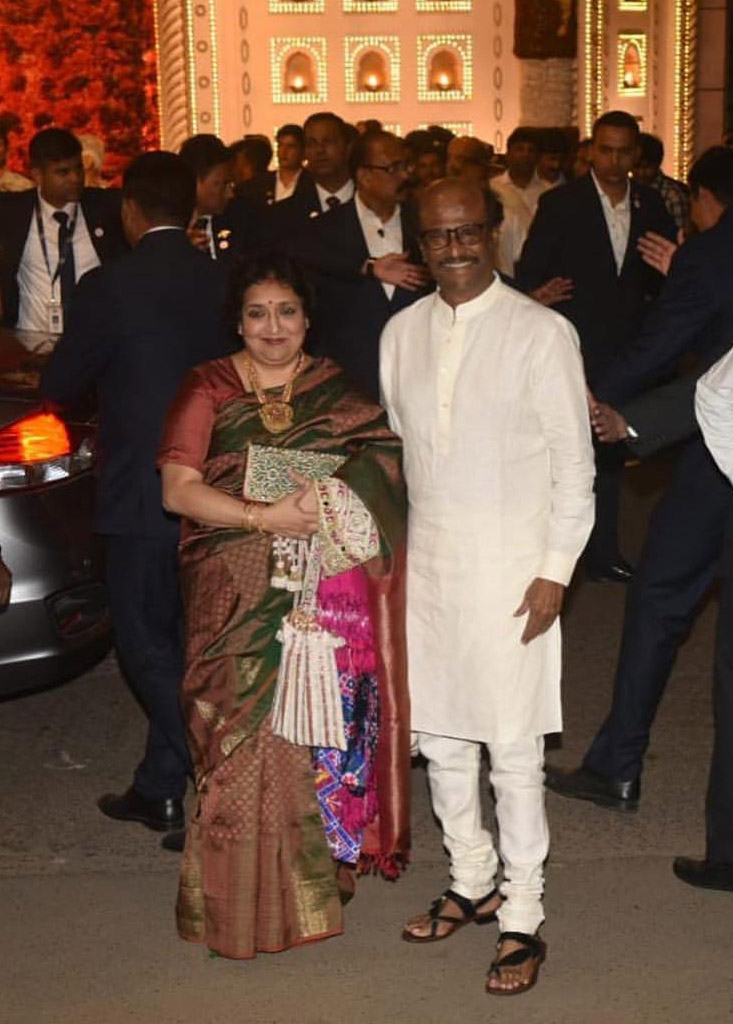 Rajnikanth at Ambani Wedding