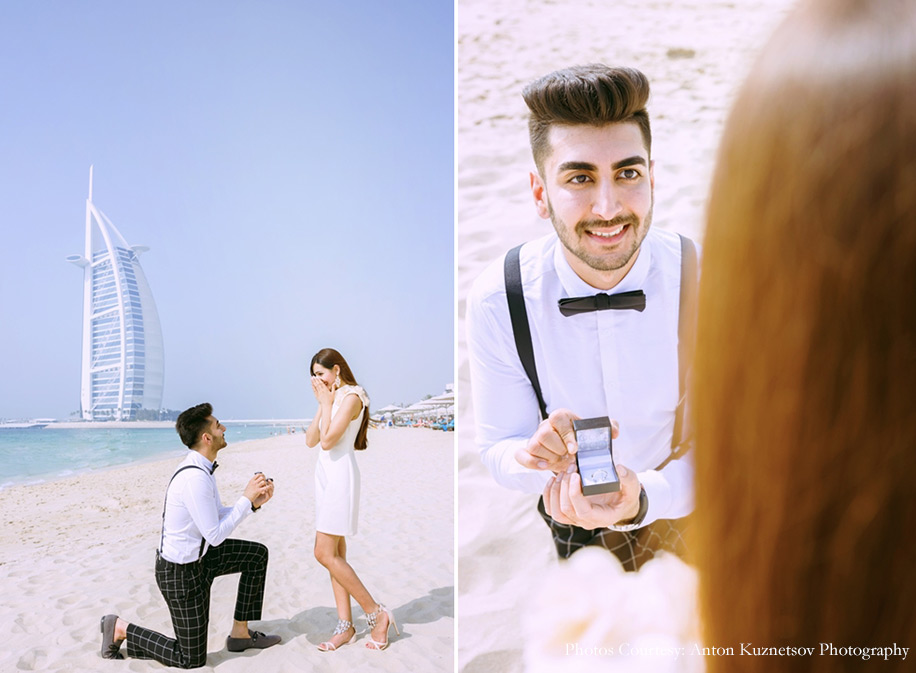 Safal and Salina's Wedding Proposal at Burj Al Arab Jumeirah in Dubai