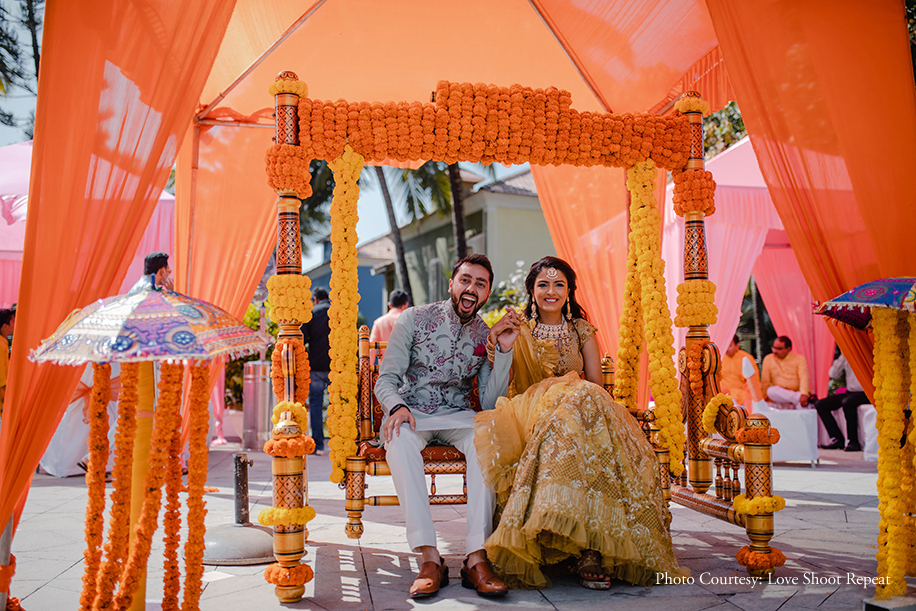Witness the charm of Sanjana and Karan’s beach side pre-wedding celebrations in Goa.