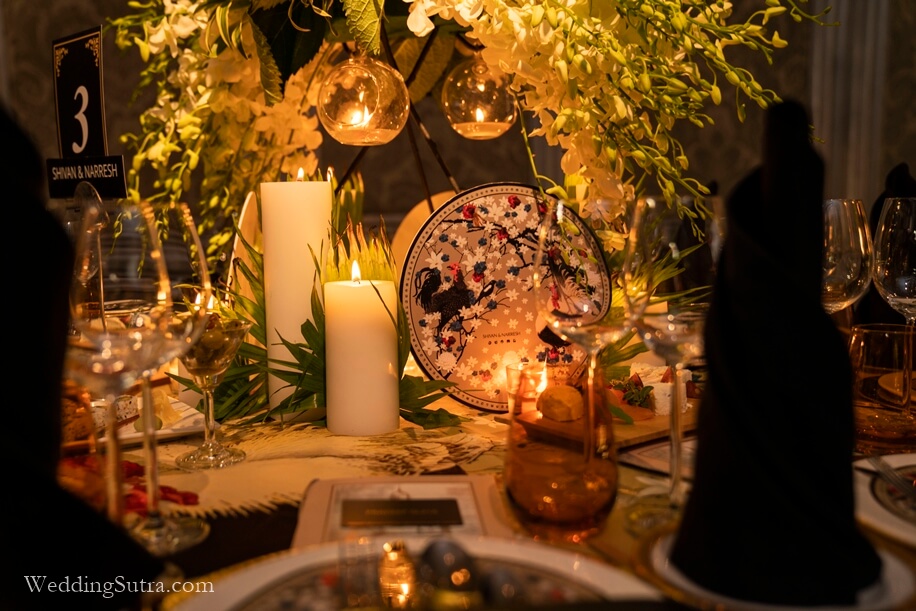 Seychelles inspired Concept Table at WeddingSutra Influencer Awards 2018 designed by Shivan and Narresh