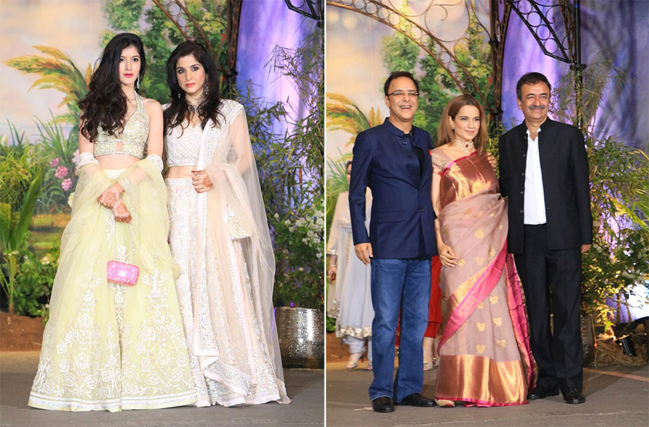 Maheep Kapoor, Shanaya Kapoor, Kangana Ranaut at Sonam Kapoor's Reception