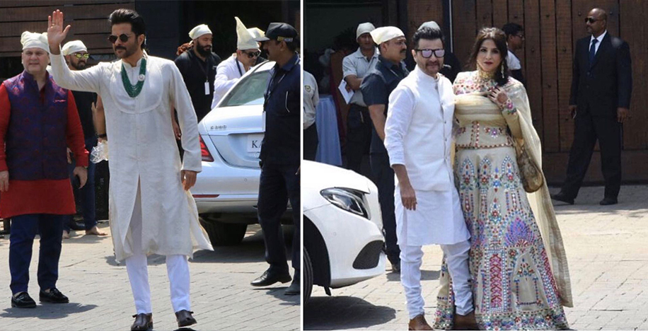 Anil Kapoor and Sanjay Kapoor in Raghavendra Rathore at Sonam Kapoor's Wedding