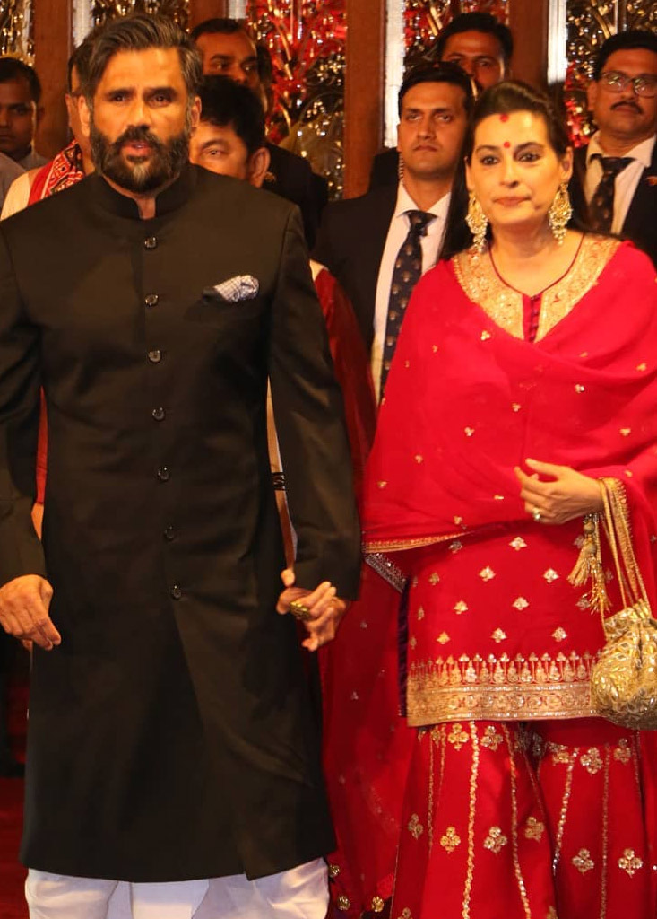 Suneil Shetty at Ambani Wedding