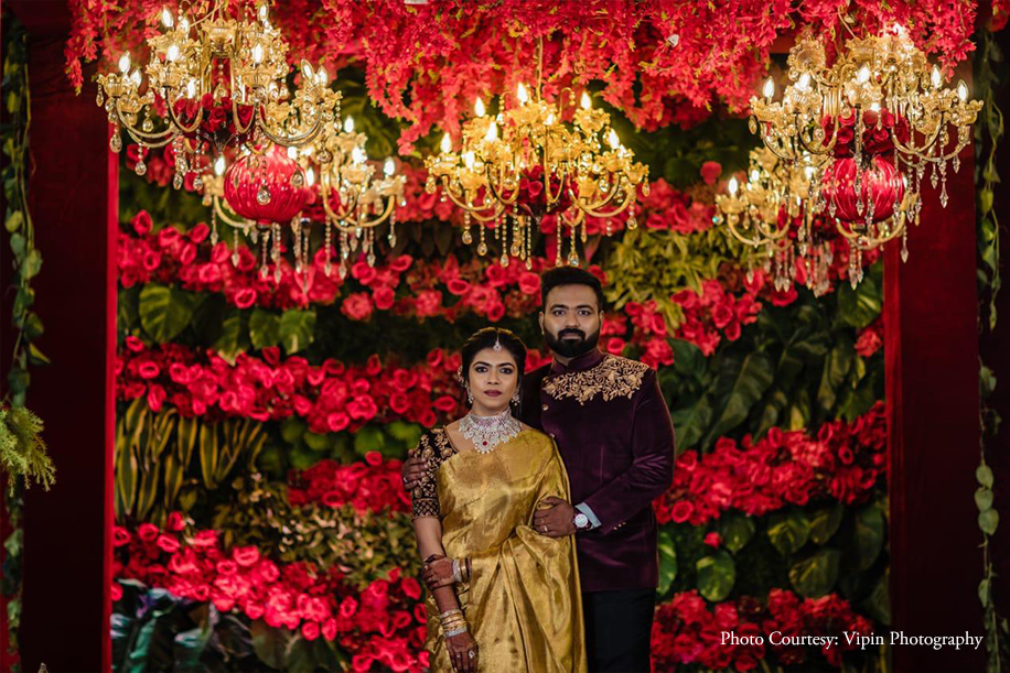 This Stylish Sabyasachi-inspired Engagement At ITC Grand Chola Mirrored A Royal Celebration