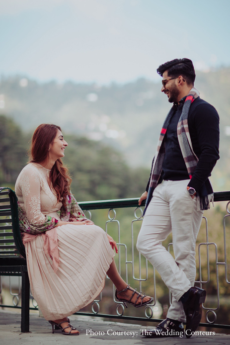 A nostalgic Mussoorie back to school themed pre-wedding photoshoot