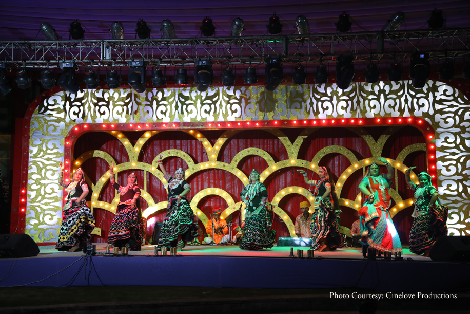 A three-day-long engagement celebration in Udaipur by Evolve Weddings was marked by magnificence